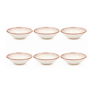 Lot de 6 assiettes creuses, Agate