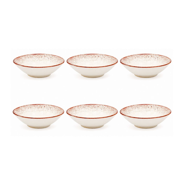 Lot de 6 assiettes creuses, Agate