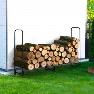 Serre-bûches métal avec housse de protection