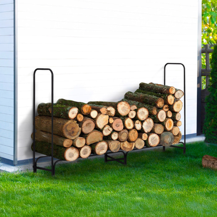 Serre-bûches métal avec housse de protection