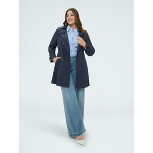 Fiorella Rubino - Trench con cierre cruzado - Azul