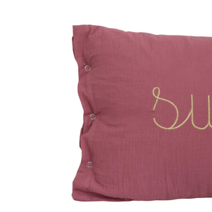 Coussin Lili rose antique 50x30cm