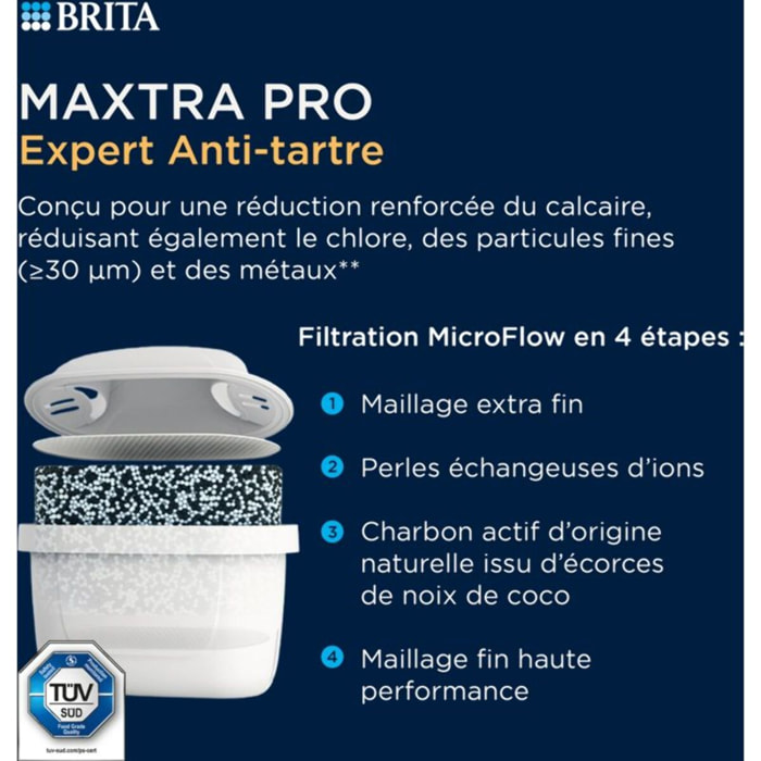 Cartouche filtrante BRITA pack de 2 cartouches Maxtra Pro Expert anti-tartre