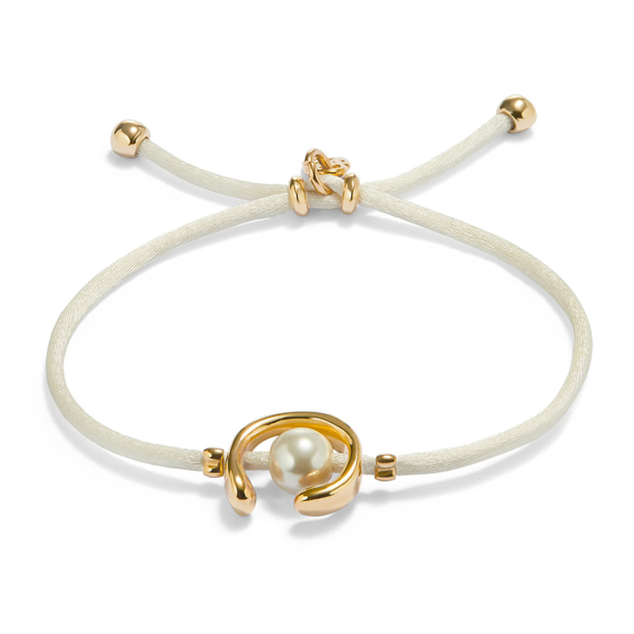 Pulsera SER DIFERENTE CREMA M