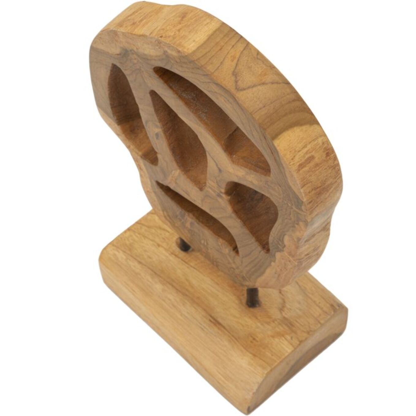 SCULTURA LUBANG IN TEAK RICICLATO CM 18X10X27 (PEZZI UNICI - NON RIP. IN SERIE)