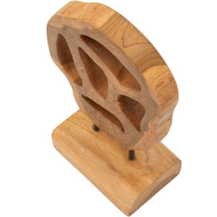 SCULTURA LUBANG IN TEAK RICICLATO CM 18X10X27 (PEZZI UNICI - NON RIP. IN SERIE)