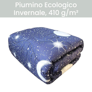 Intrecci - Piumino Invernale, 410 g/m², Anallergico e Antiacaro, Made in Italy, Lavabile in Lavatrice, Ecologico, Matrimoniale
