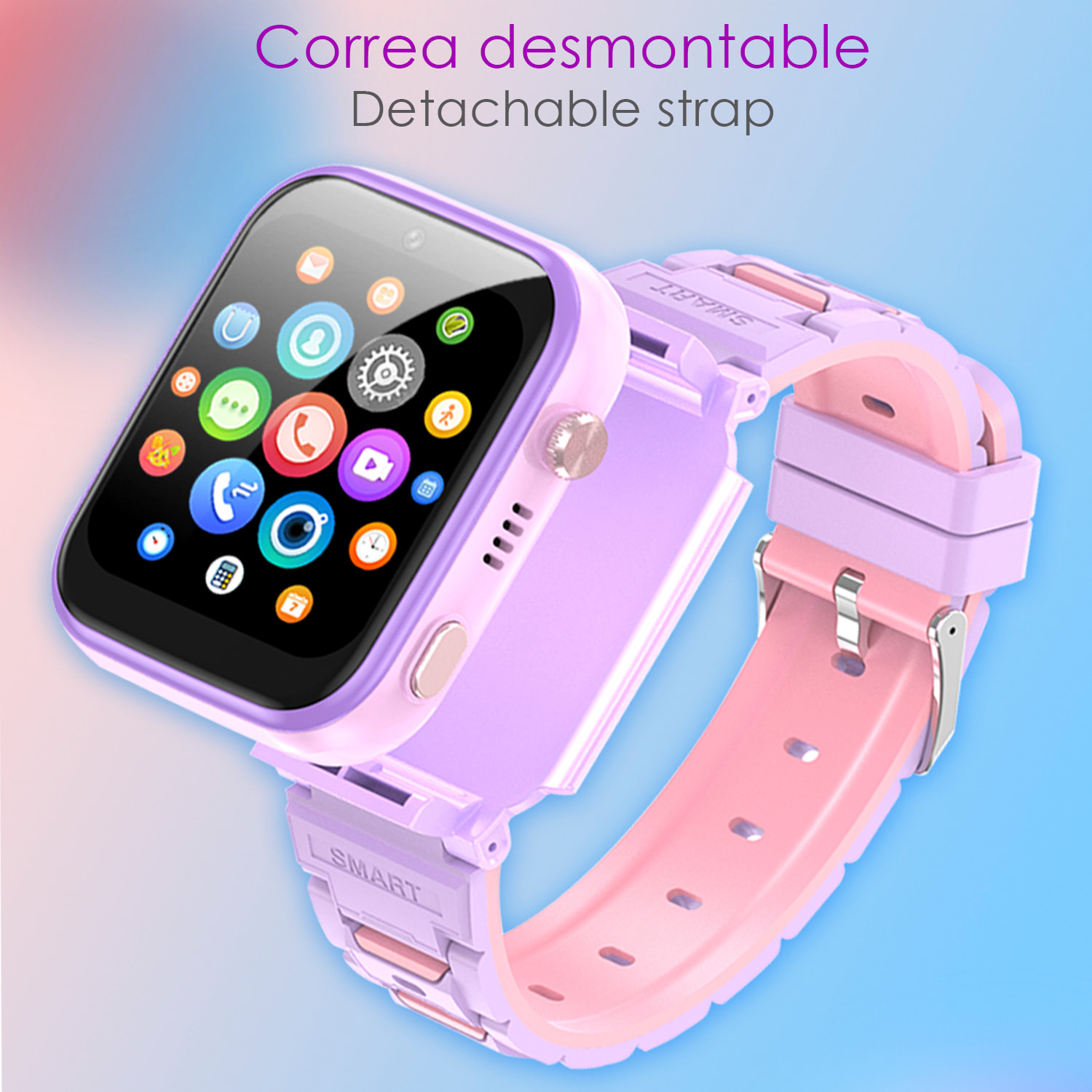 Smartwatch per bambini Telefono T45 4G Android 8.1. Connettività GPS, WIFI, LBS. Riconoscimento facciale.