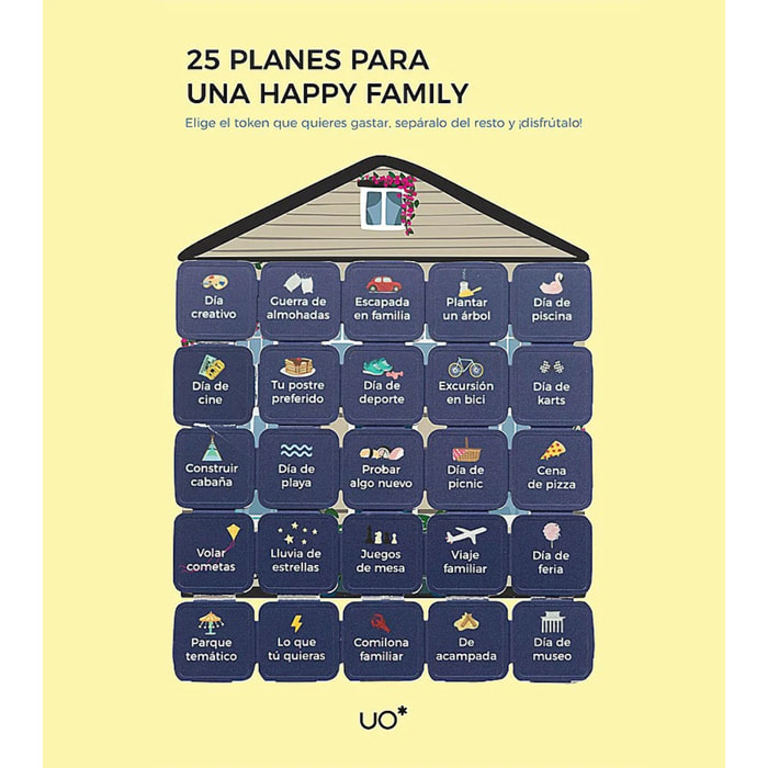 Postal "25 planes Happy family"
