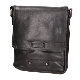 Borsa a tracolla unisex In Vera pelle Made in India 21x25x5 cm