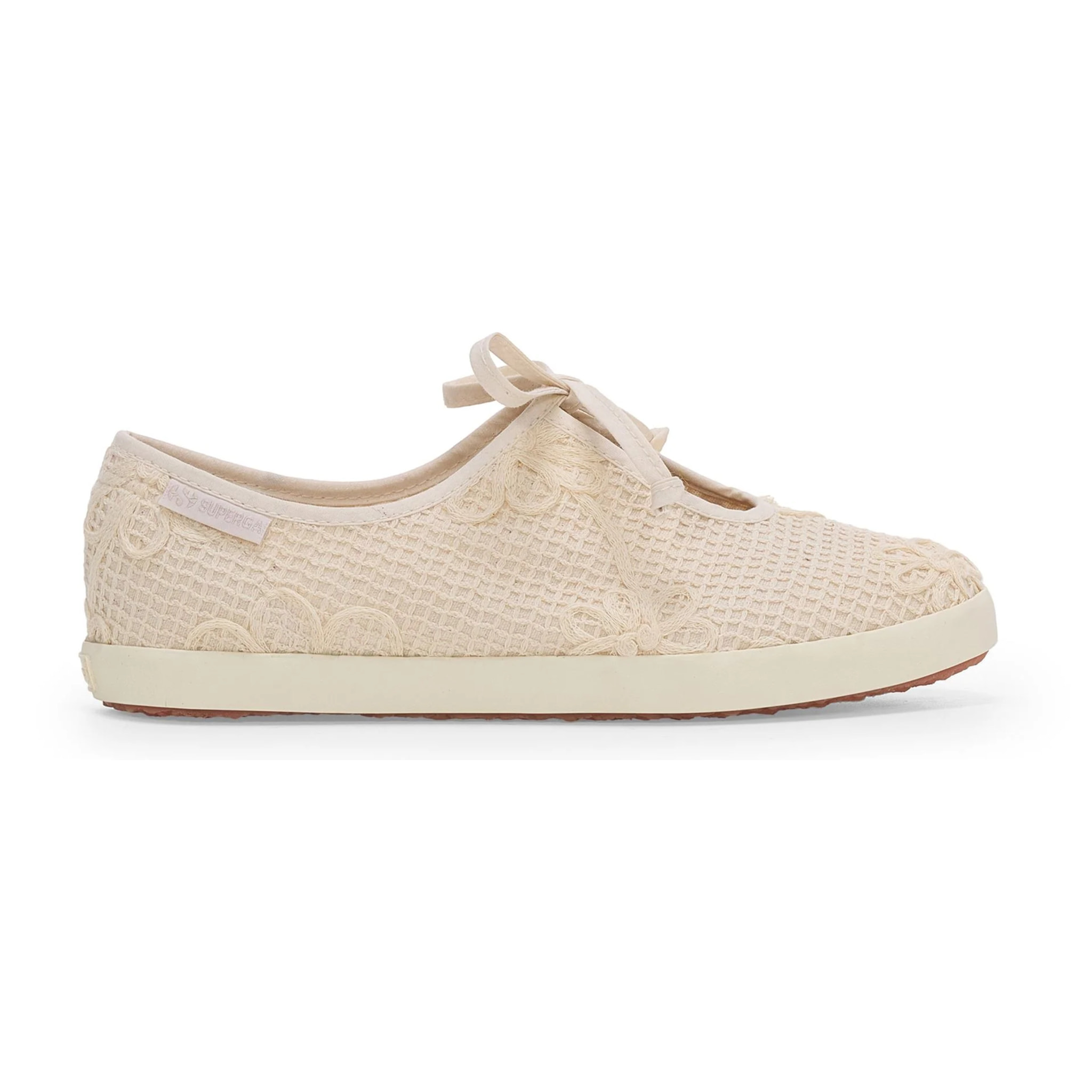 Superga - Ballerine Donna Beige - 2442 BALLERINA LACE NET FLOWER CROCHET