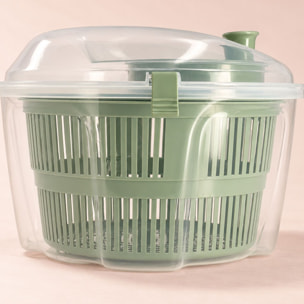 Essoreuse à salade en plastique verte