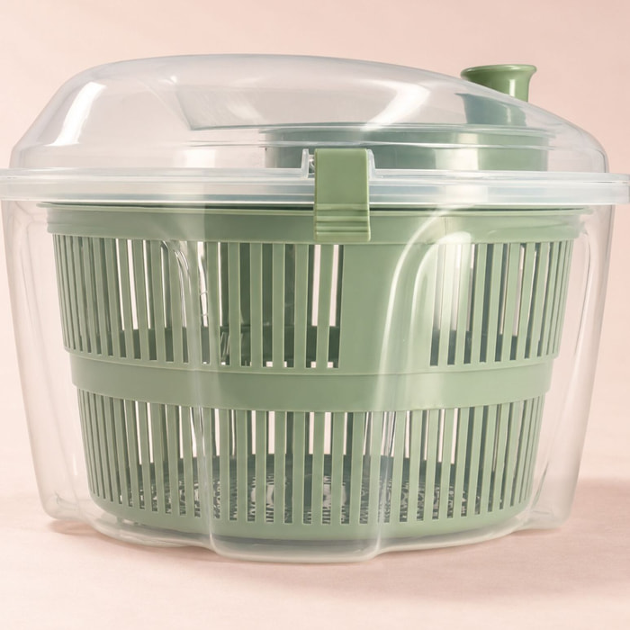 Essoreuse à salade en plastique verte
