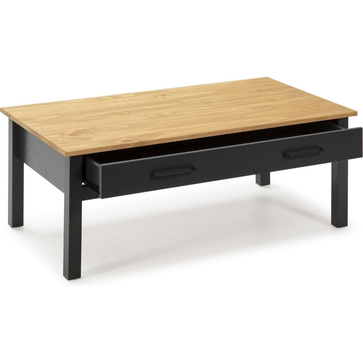 Table basse effet en pin massif - IDA