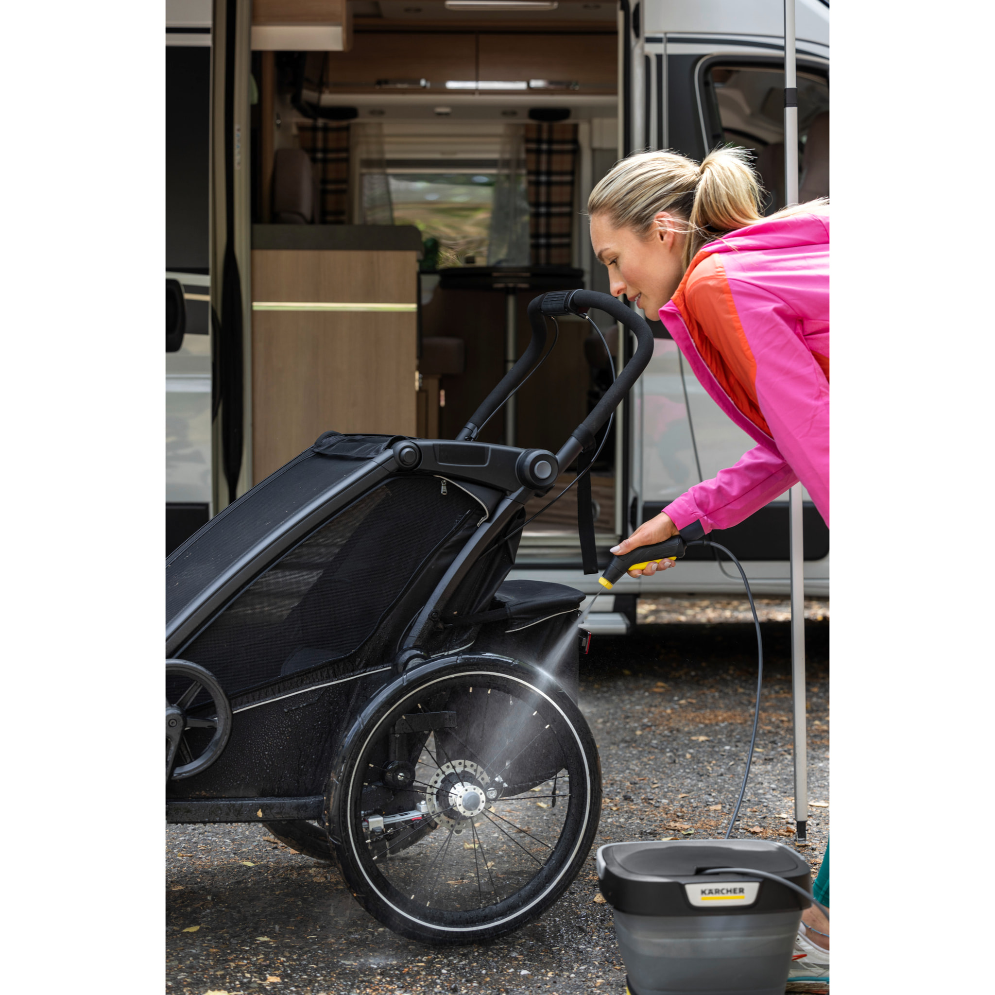 Nettoyeur mobile Karcher OC 3 Foldable *EU - Pression 5 bar- Batterie intégrée- Pliable pour rangement facile