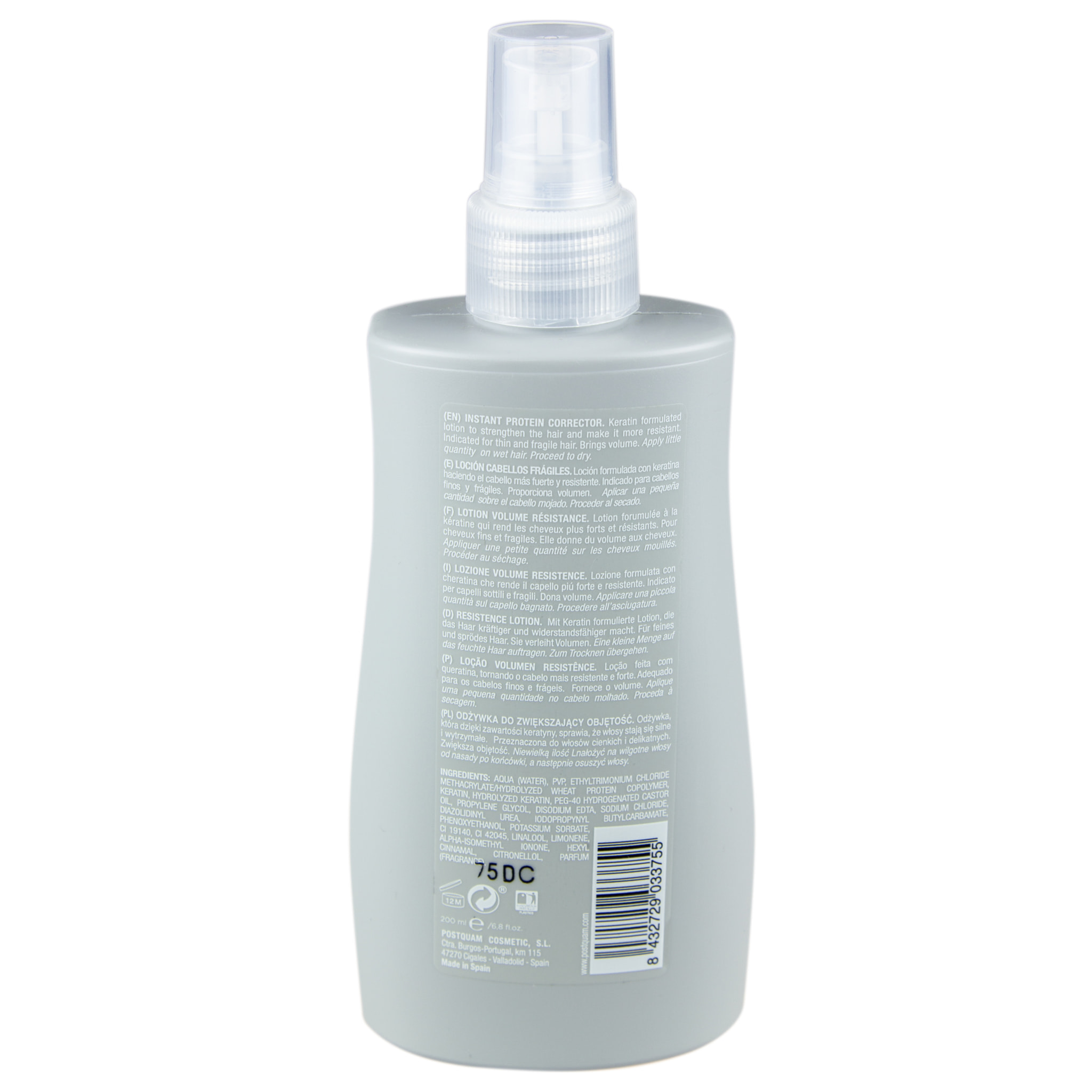 Lozione Resistence Alla Keratina 200 Ml.