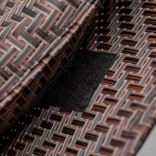 Tumbona Mecedora de Exterior con Reposabrazos Reposacabezas y Efecto de Ratán para Jardín Terraza Patio Carga Máx. 160 kg 157x60x84 cm Marrón