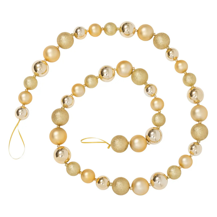 Guirlande boules 2m doré