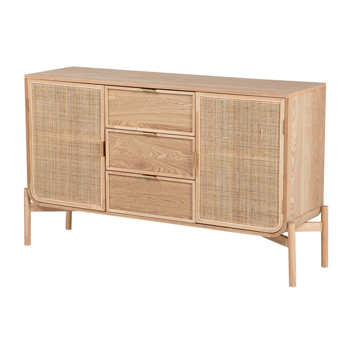 Aparador Mdf Marron 136x38x80 Cm
