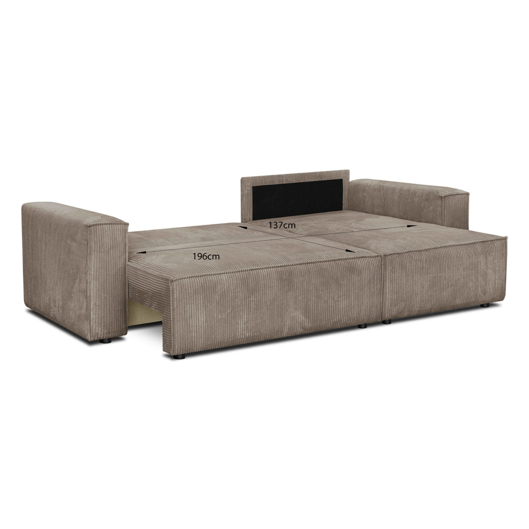 Canapé d'angle convertible 4 places - LIVIA