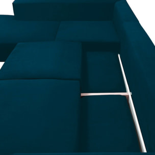 Canapé Velours Angle Gauche Fiesole 3 Places