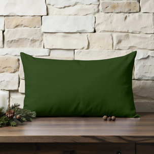 Housse de coussin 100% Vert Uni 30x50