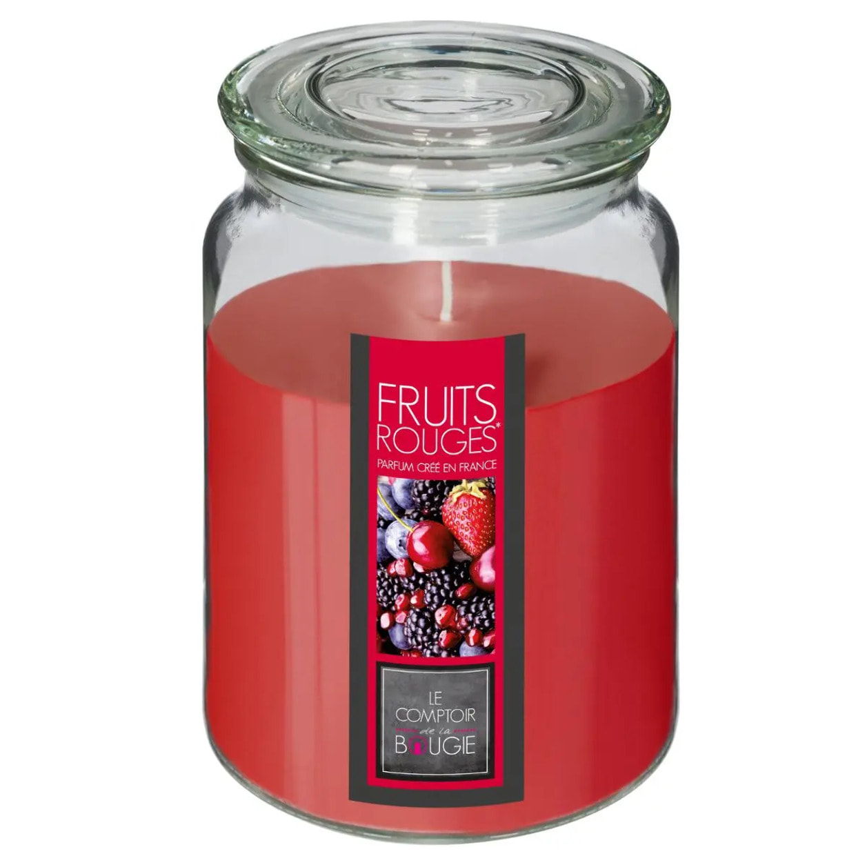 Bougie parfumée - fruits rouges - 510g