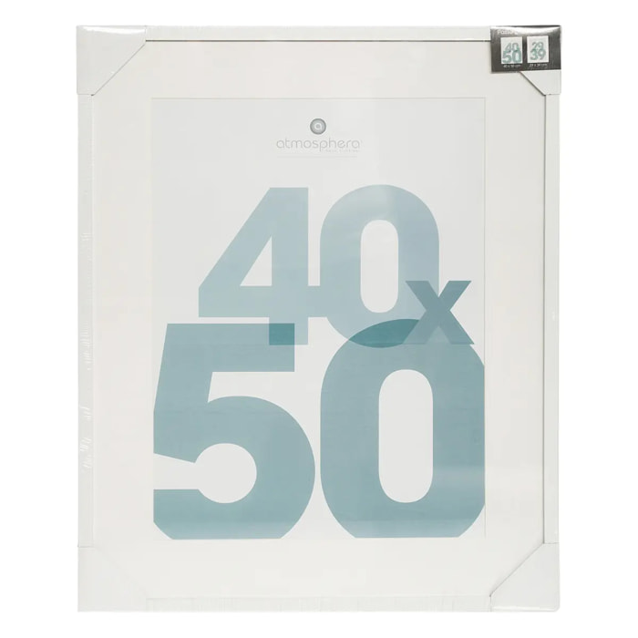 Cadre photo "Manu" blanc 40x50cm