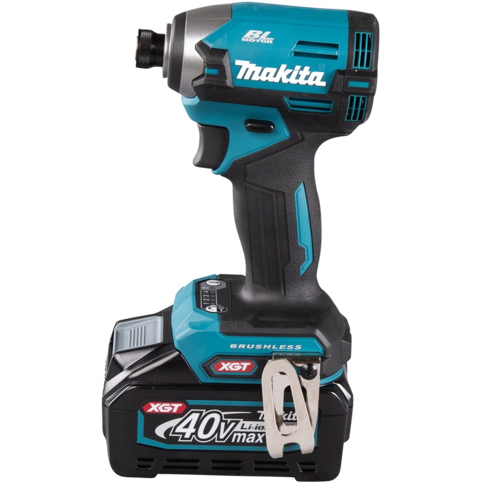 Visseuse à chocs XGT 210 Nm livrée avec 2 batteries 2,0 Ah, 1 Chargeur rapide DC40RC, 1 Coffret Makpac 2 - MAKITA - TD003GA201