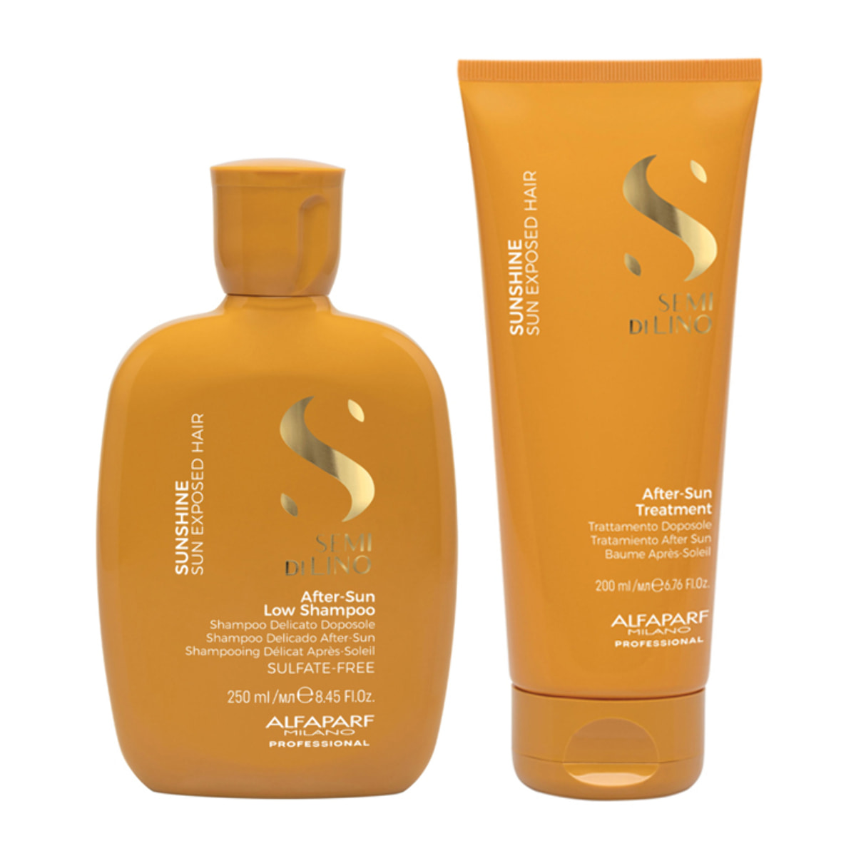ALFAPARF MILANO Kit Semi Di Lino Sunshine Shampoo 250ml + Treatment 200ml