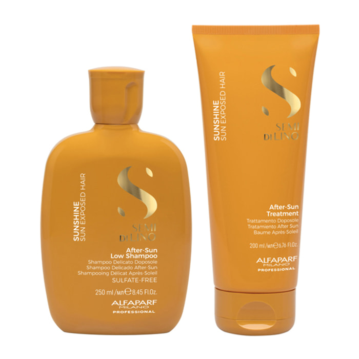 ALFAPARF MILANO Kit Semi Di Lino Sunshine Shampoo 250ml + Treatment 200ml