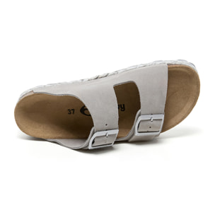 SANDALO CON ZEPPA BILLOWY GRIGIO