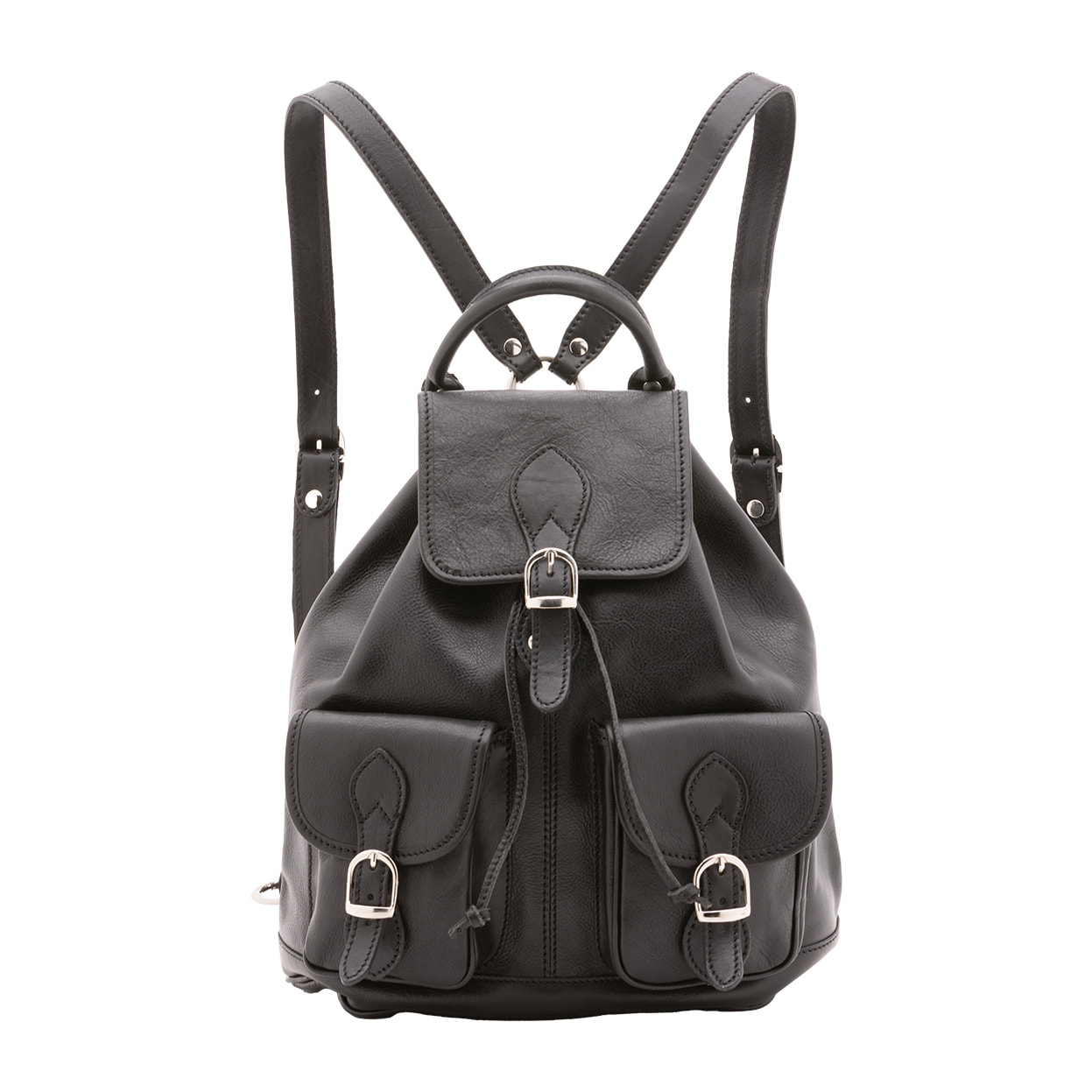 Zaino  unisex In Vera pelle Made in Italy 31x35x13 cm