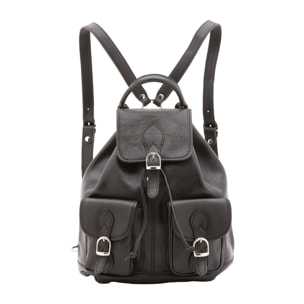 Zaino  unisex In Vera pelle Made in Italy 31x35x13 cm