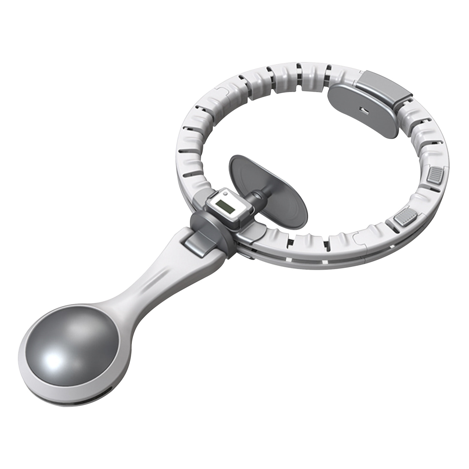 Anello di hula hoop intelligente T204 PLUS con luci, per fitness e allenamento di forza per la vita. Per uomini e donne (40 a 80Kg). 3 sezioni regolabili.