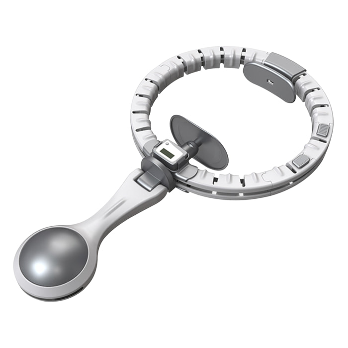 Anello di hula hoop intelligente T204 PLUS con luci, per fitness e allenamento di forza per la vita. Per uomini e donne (40 a 80Kg). 3 sezioni regolabili.