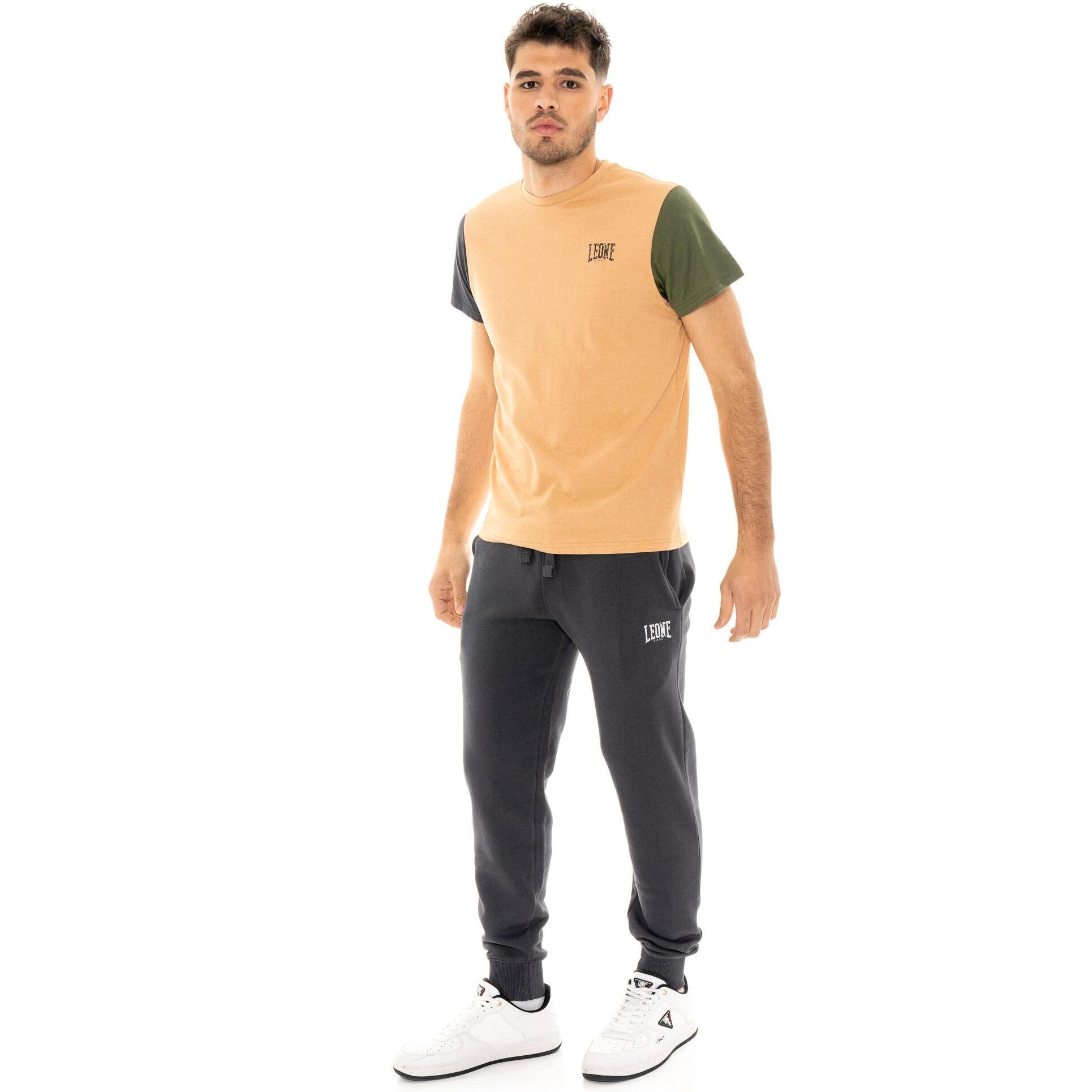 Pantalone sportivo invernale uomo con polsino al fondo Leone 1947 Color Block