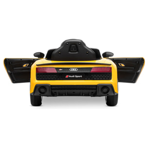 Coche eléctrico infantil niños AUDI R8 SPYDER batería 12V y 7Ah con mando control +3 años