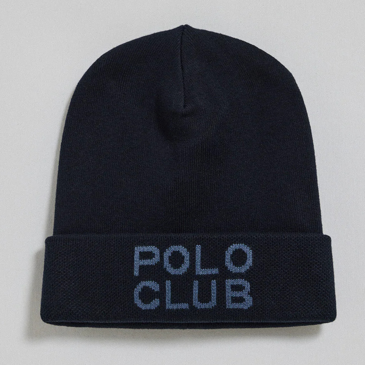 Gorro Verth azul marino con logotipo jacquard Polo Club