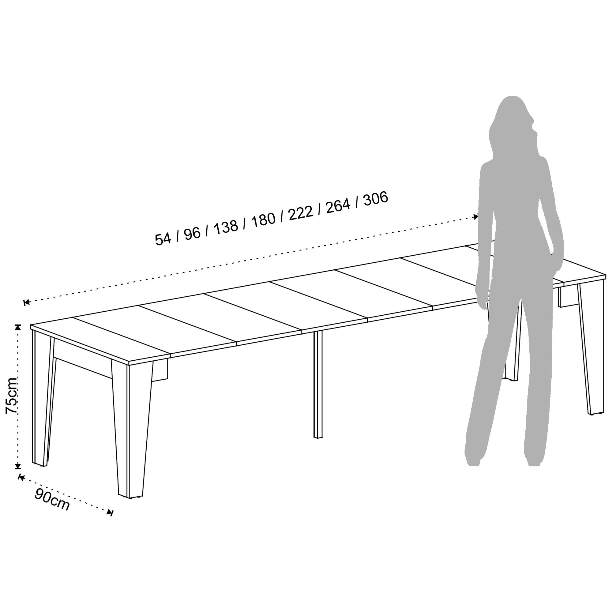 Tomasucci Tavolo / consolle CHARLIE WHITE bianco