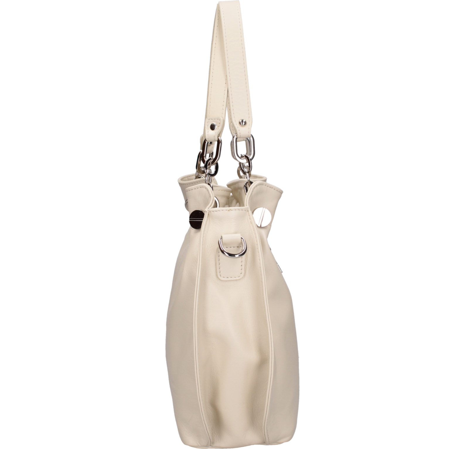 Borsa a spalla da Donna Charlotta in Vera Pelle Made in Italy 30x38x12 cm