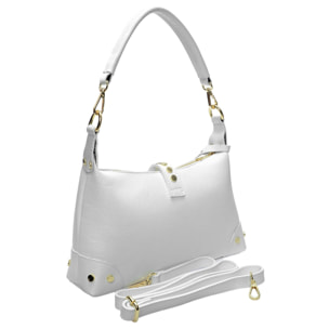 Borsa a tracolla Anna Luchini Bianco