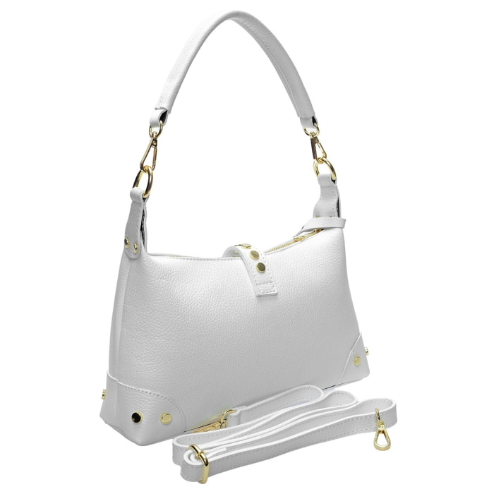 Borsa a tracolla Anna Luchini Bianco