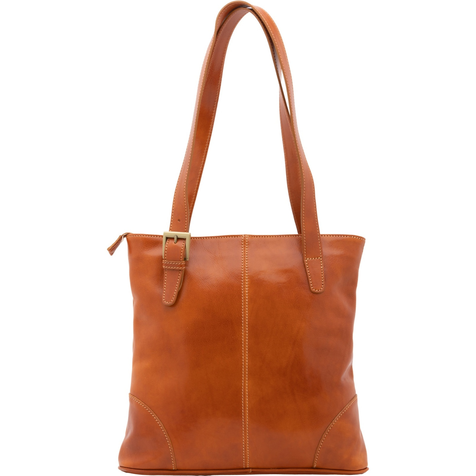 Borsa a spalla da donna - Modello False - 100% pelle - 33.0 x 35.0 x 8.0 cm