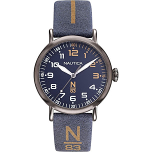 Reloj Nautica NAPWLF919 Hombre Analogico Cuarzo con Correa de Cuero