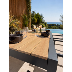 TONGA - Ensemble repas de jardin 6 places en alu