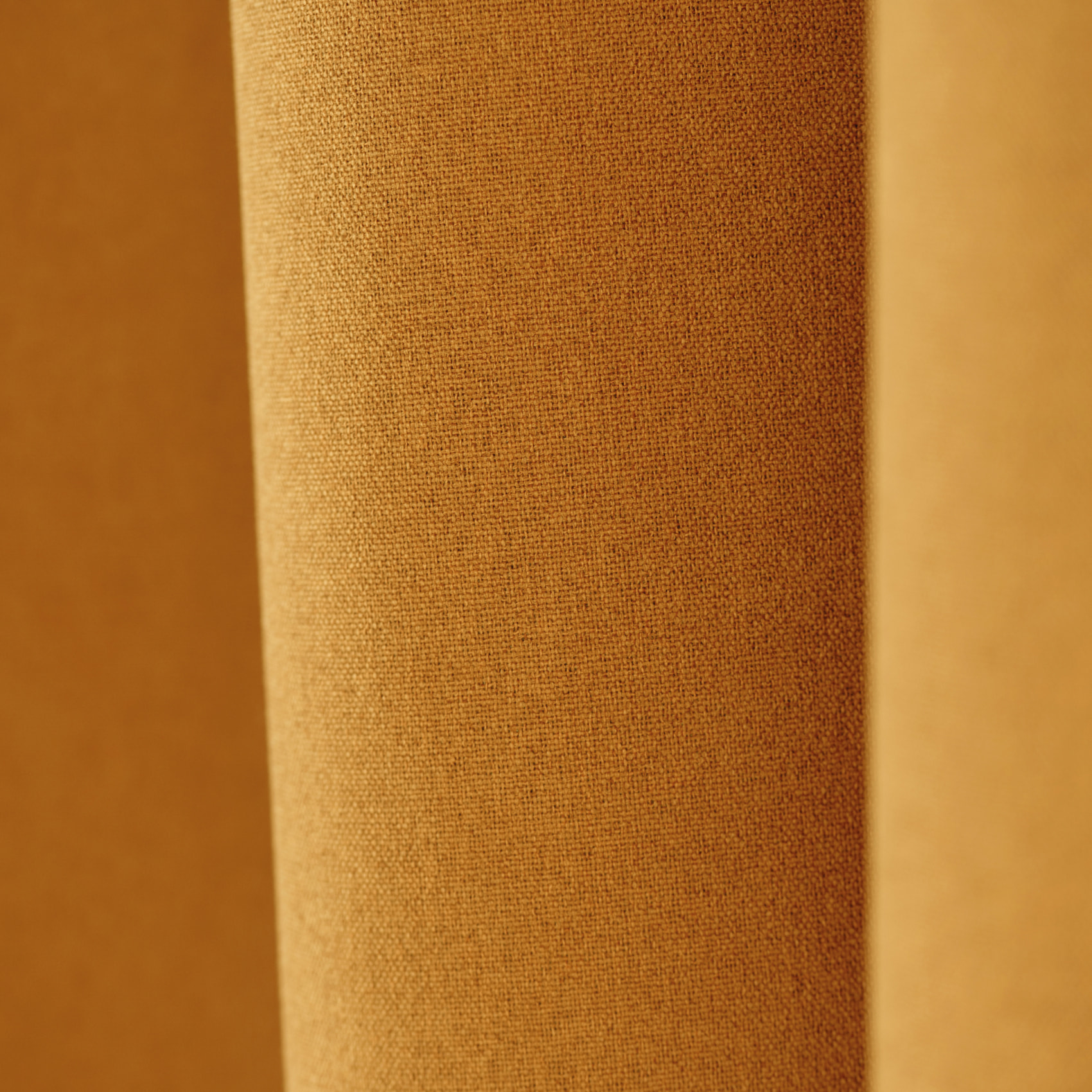 Rideau 100% occultant thermique phonique chiné - Jaune Ocre