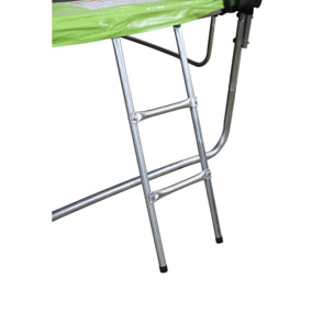 Trampoline "Yoopi 2" - Ø 1.80 m - avec filet + échelle + couverture + kit d'ancrage