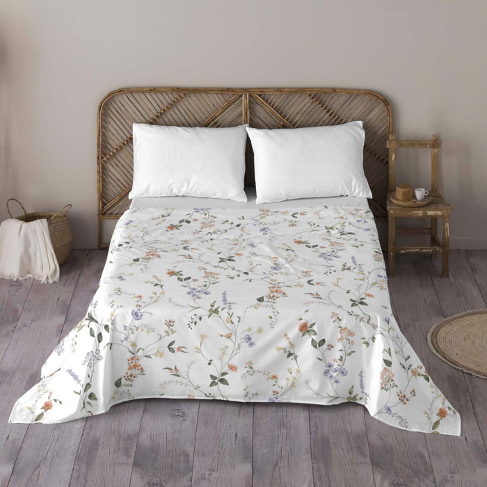 Naturals - Juego de Sábanas Estampadas - Incluye 1 o 2 Fundas de Almohada + 1 Sábana Bajera - 100% Algodón - Beltane