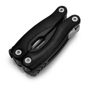 Multiherramienta Blauden, de acero inoxidable práctica y resistente, con 12 funciones y funda de poliéster.